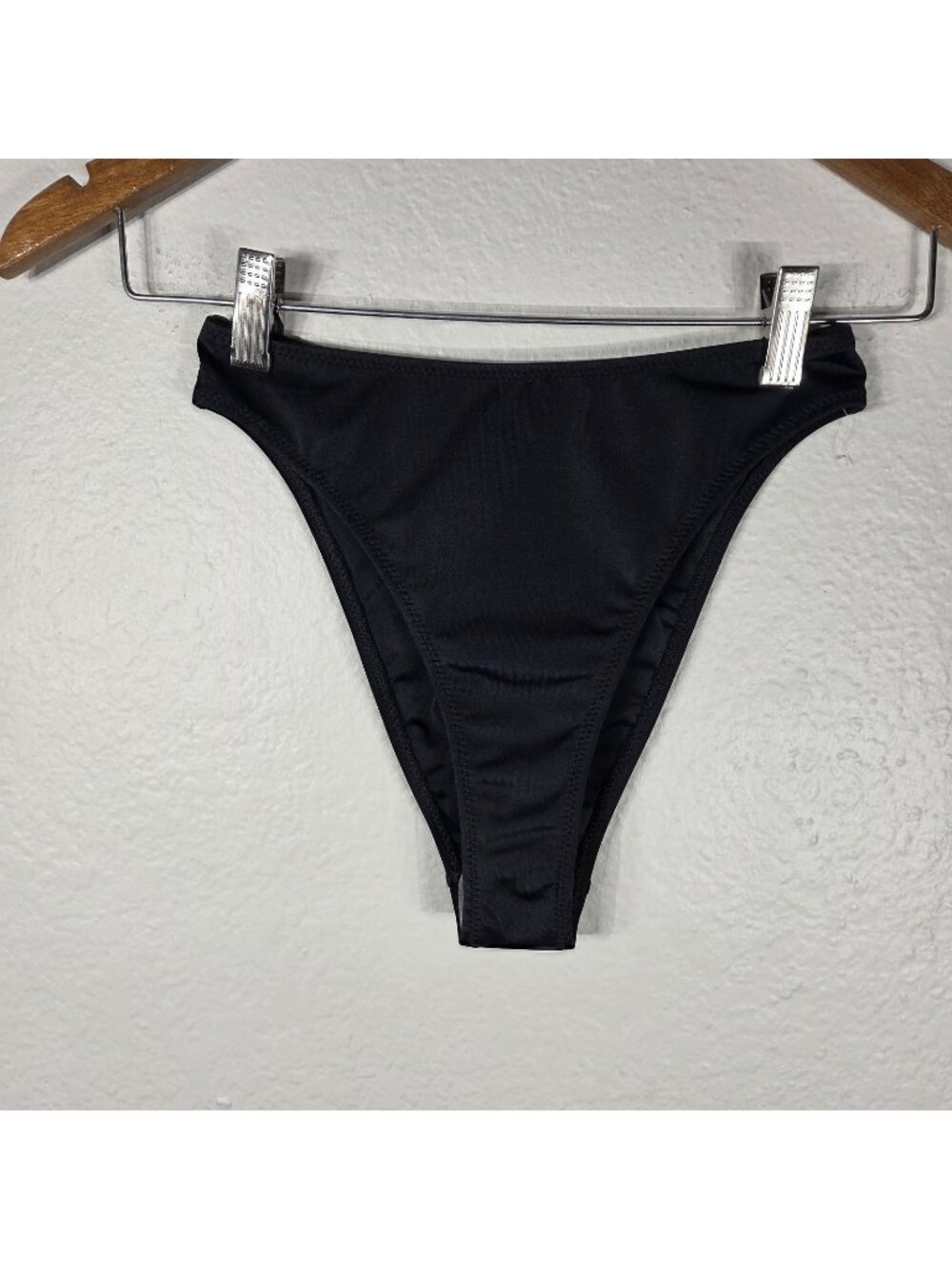Pacsun Swim Eco Bikini Bottom High Waist Black Size XS